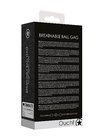 Knebel kulka - Breathable Ball Gag - With Roughend Denim Straps - Black (4)
