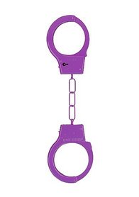 Kajdanki metalowe - Metal Handcuffs - Purple