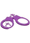 Kajdanki metalowe - Metal Handcuffs - Purple (2)