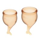 Kubeczki menstruacyjne - Feel Secure Menstrual Cup Set Orange (1)