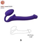 Strap-On mocowany w pochwie - Semi-Realistic Bendable Strap-On Purple S (2)