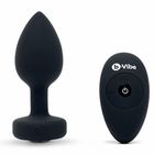 Plug analny wibrujący - B-Vibe Vibrating Jewel Plug M/L Black Diamond (1)