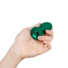 Plug analny wibrujący - B-Vibe Vibrating Jewel Plug M/L Emerald (5)