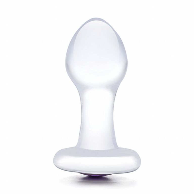 Plug analny - Glas Bling Bling Glass Butt Plug