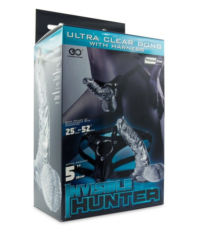 Strap-On z uprzężą - Invisible Hunter  (2)