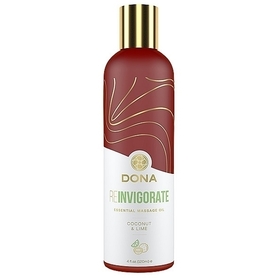 Olejek do masażu - Dona Essential Massage Oil Reinvigorate Coconut Lime 120 ml