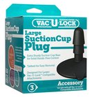 Doc Johnson Vac-U-Lock Black Suction Cup Plug - Large (2)