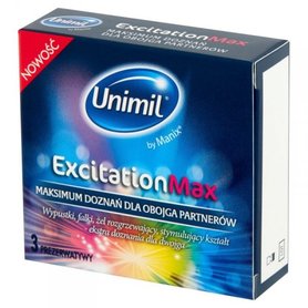 Prezerwatywy - Unimil Excitation Max Box 3
