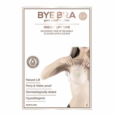 Taśmy do biustu i nakładki materiałowe - Bye Bra Breast Lift & Fabric Nipple Covers Miseczka D-F 1 para (1)
