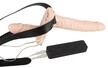 Strap-on z uprzężą wibrujący - podwójny (1)