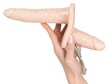 Strap-on z uprzężą wibrujący - podwójny (5)