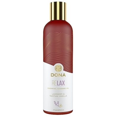 Olejek do masażu - Dona Essential Massage Oil Relax Lavender & Tahitian Vanilla 120 ml