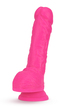 NEO 9 INCH DUAL DENSITY DILDO NEON PINK