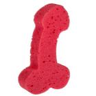 Zabawka - Bath Sponge Penis - 19cm Red (2)
