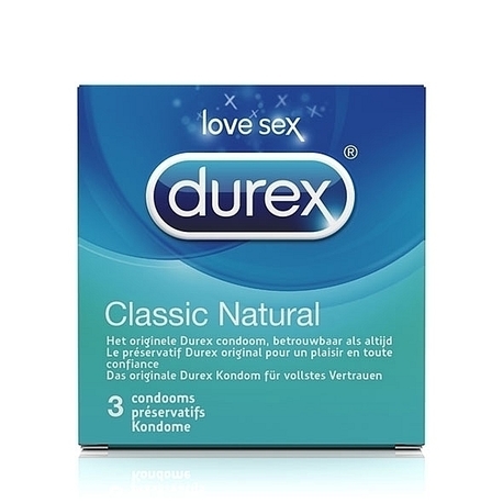 Prezerwatywy - Durex Classic Natural Condoms 3 szt (1)
