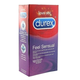 Prezerwatywy nawilżane - Durex Feel Sensual Condoms 12 szt