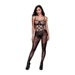 Bodystocking - Baci Racerback Crotchless Lace Bodystocking One Size