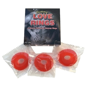Komplet pierścieni na penisa - Gummy Love Rings