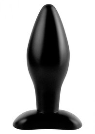 Korek analny silikonowy duży - czarny 