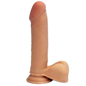 Penis na przyssawce 8 inch - cielisty