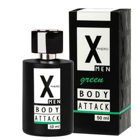 Perfumy - X-Phero Body Attack Green for men, 50 ml