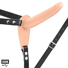 Strap-On  z uprzężą - Vibrating strap-on with dildo, USB (1)