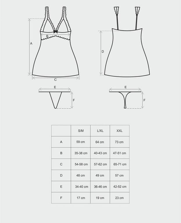 Komplet - Secred koszulka i stringi XXL (2)
