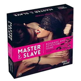 Gra erotyczna z akcesoriami - Master & Slave Bondage Game różowe