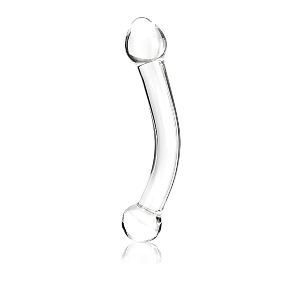 Dildo - Glas Curved G-Spot Stimulator Glass Dildo