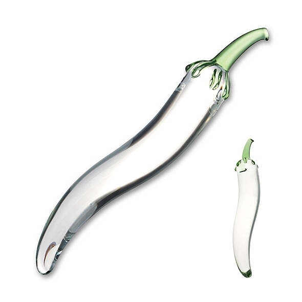 Dildo - Glass Naturals Chili Pepper Glass Dildo