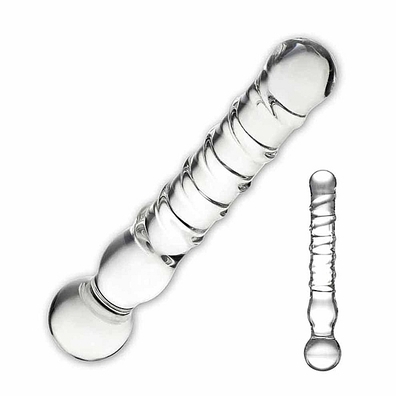 Dildo - Glas Joystick Clear Glass Dildo