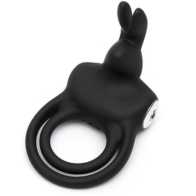 Wibrujący pierścień na penisa - Happy Rabbit Stimulating USB Rechargeable Rabbit Love Ring