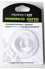 Pierścień na penisa - Perfect Ribbed Ring Clear Przezroczysty (2)