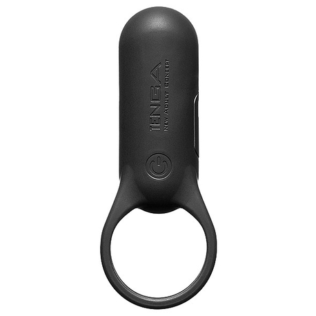 Wibrujący pierścień na penisa - Tenga SVR Smart Vibe Ring Plus Black (1)