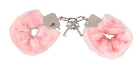 Kajdanki futerkowe - Love-Cuffs różowe