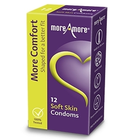 Prezerwatywy - MoreAmore Condom Soft Skin 12 szt (1)