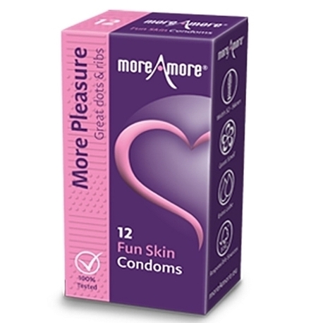 Prezerwatywy - MoreAmore Condom Fun Skin 12 szt (1)