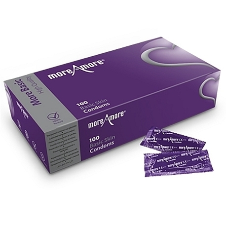 Prezerwatywy - MoreAmore Condom Basic Skin 100 szt (1)