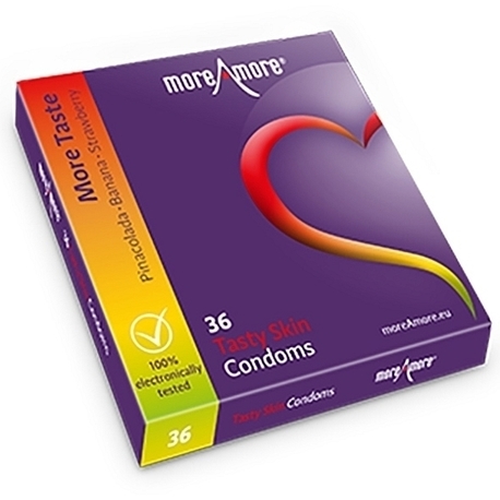 Prezerwatywy - MoreAmore Condom Tasty Skin 36 szt (1)