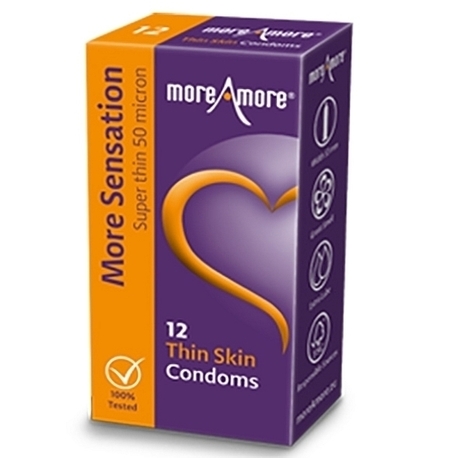 Prezerwatywy - MoreAmore Condom Thin Skin 12 szt (1)