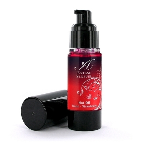 Olejek stymulujący rozgrzewający - Extase Sensuel Hot Oil Strawberry (1)