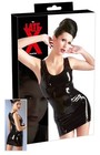 Lateksowa mini sukienka czarna XXL (3)