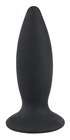 Korek analny - silikonowy z wibracjami 11 cm Black Velvets (1)