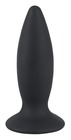Korek analny - silikonowy z wibracjami 12,5 cm Black Velvets (1)