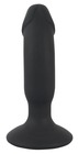 Korek analny silikonowy z wibracjami 14 cm Black Velvets (3)
