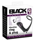 Korek analny - Black Velvets Pierścień i korek z wibracjami (2)