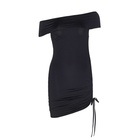 Sukienka LO86111 bez ramion czarna XL (3)