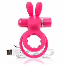 Wibrujący pierścień na penisa - The Screaming O Charged Ohare XL Rabbit Vibe, różowy