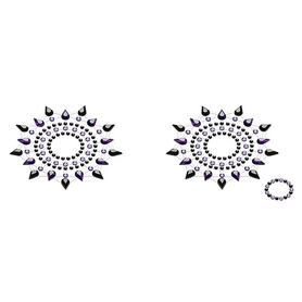 Biżuteria na piersi - Petits Joujoux Gloria Black&Purple