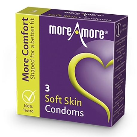 Prezerwatywy - MoreAmore Condom Soft Skin 3 szt (1)